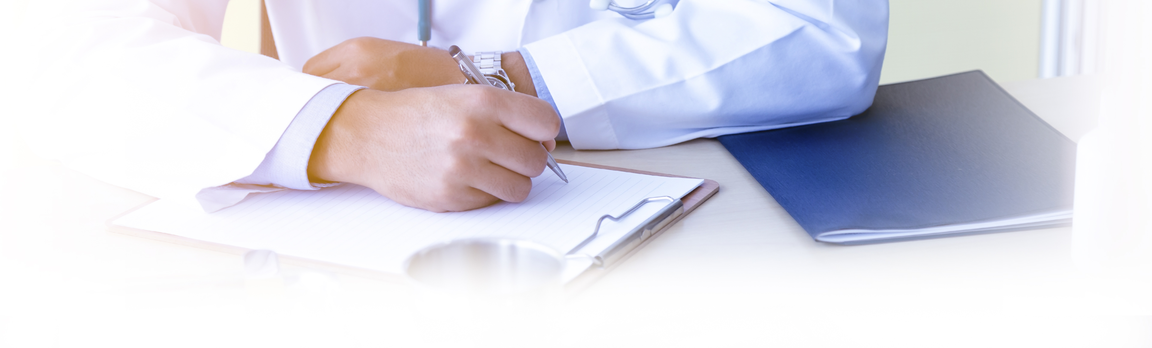 Male doctor giving presentation to colleagues