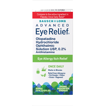 .12 fl oz bottle of Advanced Eye Relief® Olopatadine Hydrochloride Eye Drops