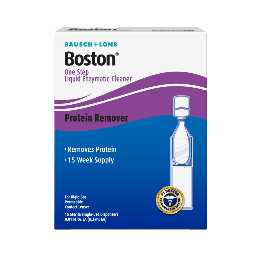 15 week supply of Bausch + Lomb Boston® One Step Liquid Enzymatic Cleaner